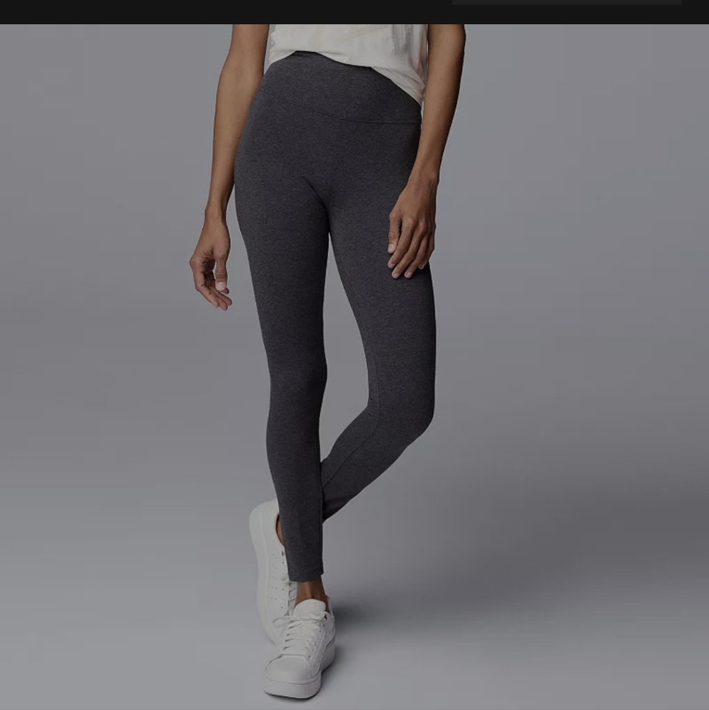 NWT Vera Wang High Rise Gray Leggings